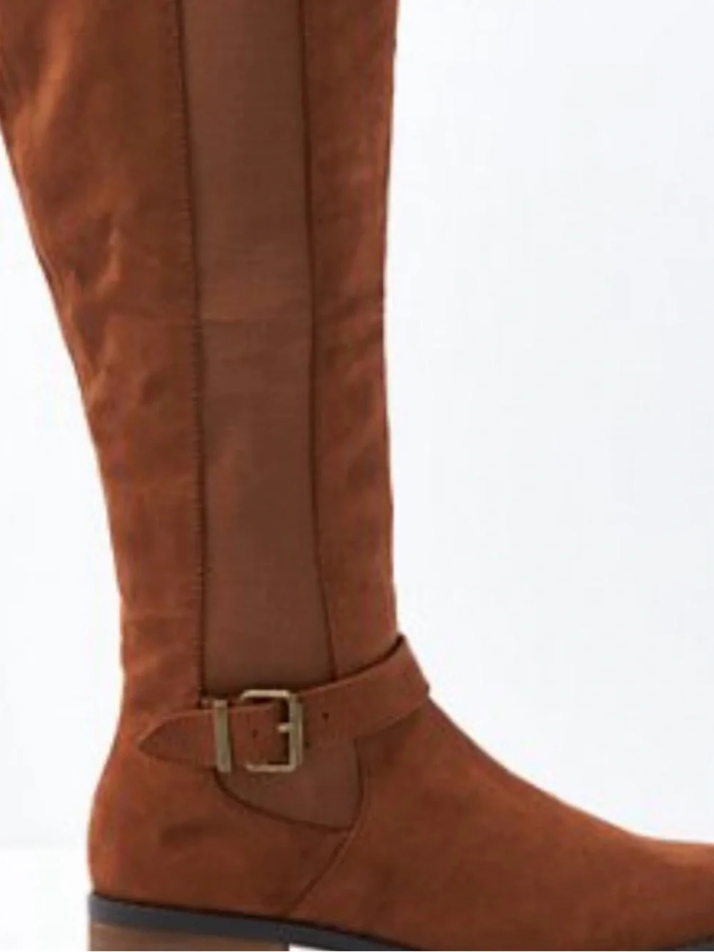 American Eagle Outfitters Faux Brown Suede Knee High Boots NWT Size 7.5